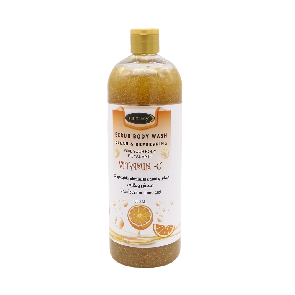 شامپو بدن اسکرابی مدل ویتامین سی مکس لیدی