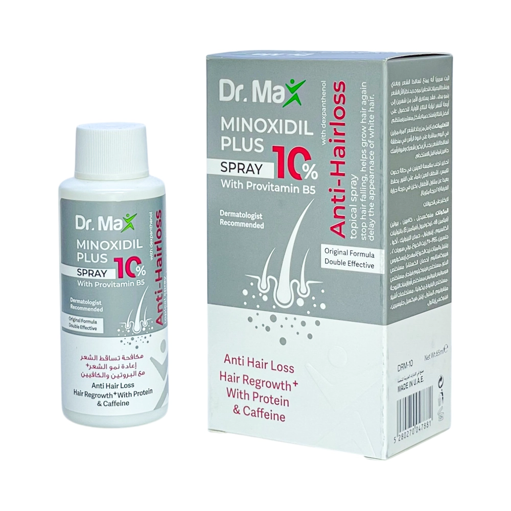 اسپری مو ضد ریزش مینوکسیدیل 10 درصد دکتر مکس