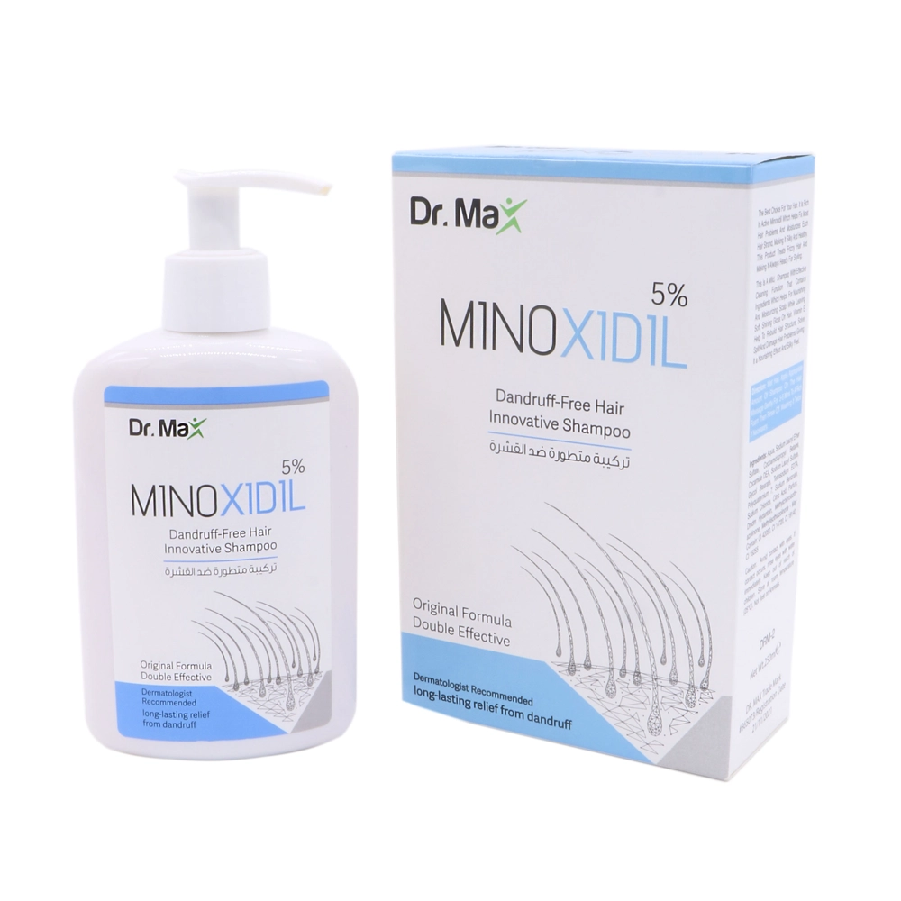 شامپو ضد ریزش و ضدشوره مینوکسیدیل 5 درصد دکتر مکس