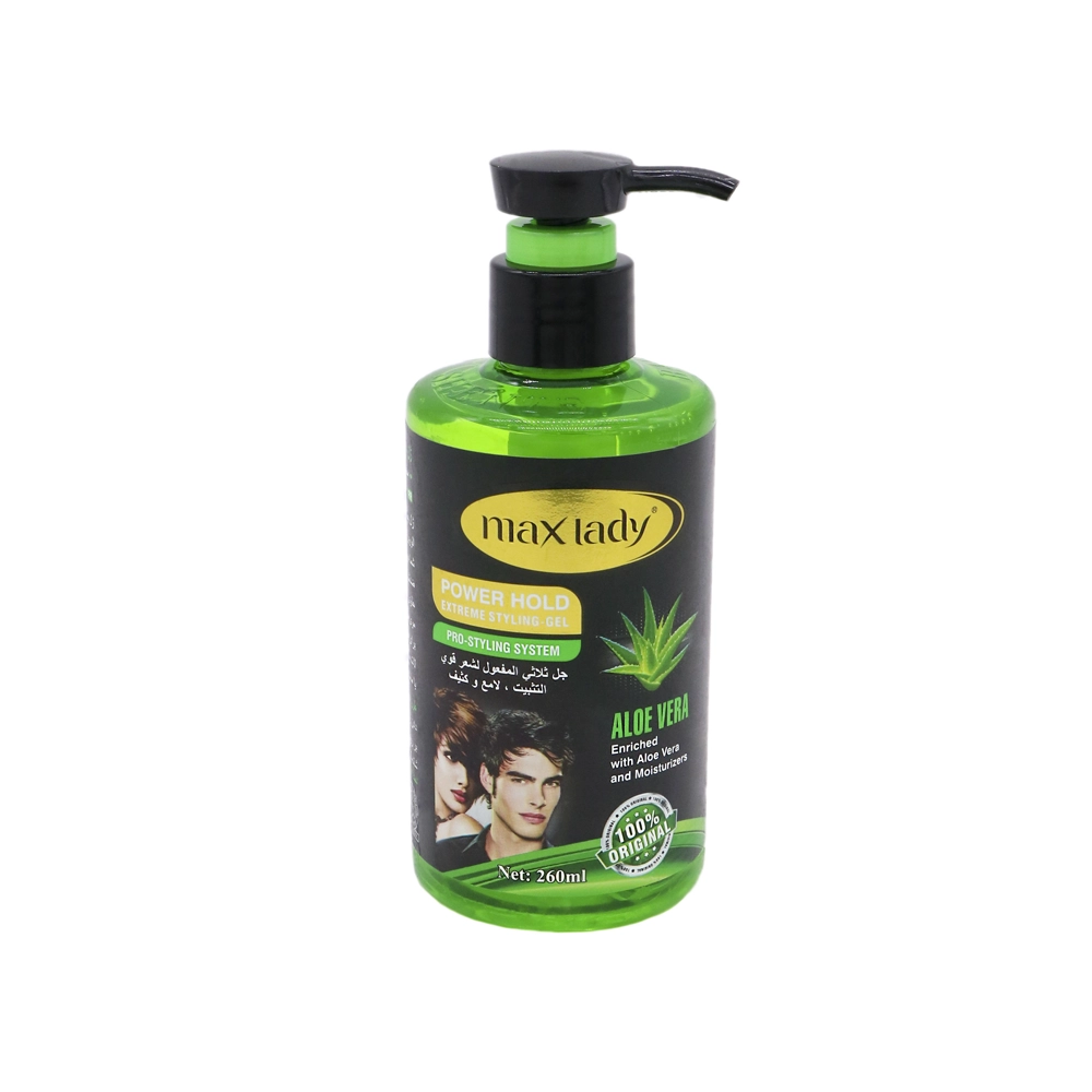 ژل چسب مو مدل آلوئه ورا مکس لیدی