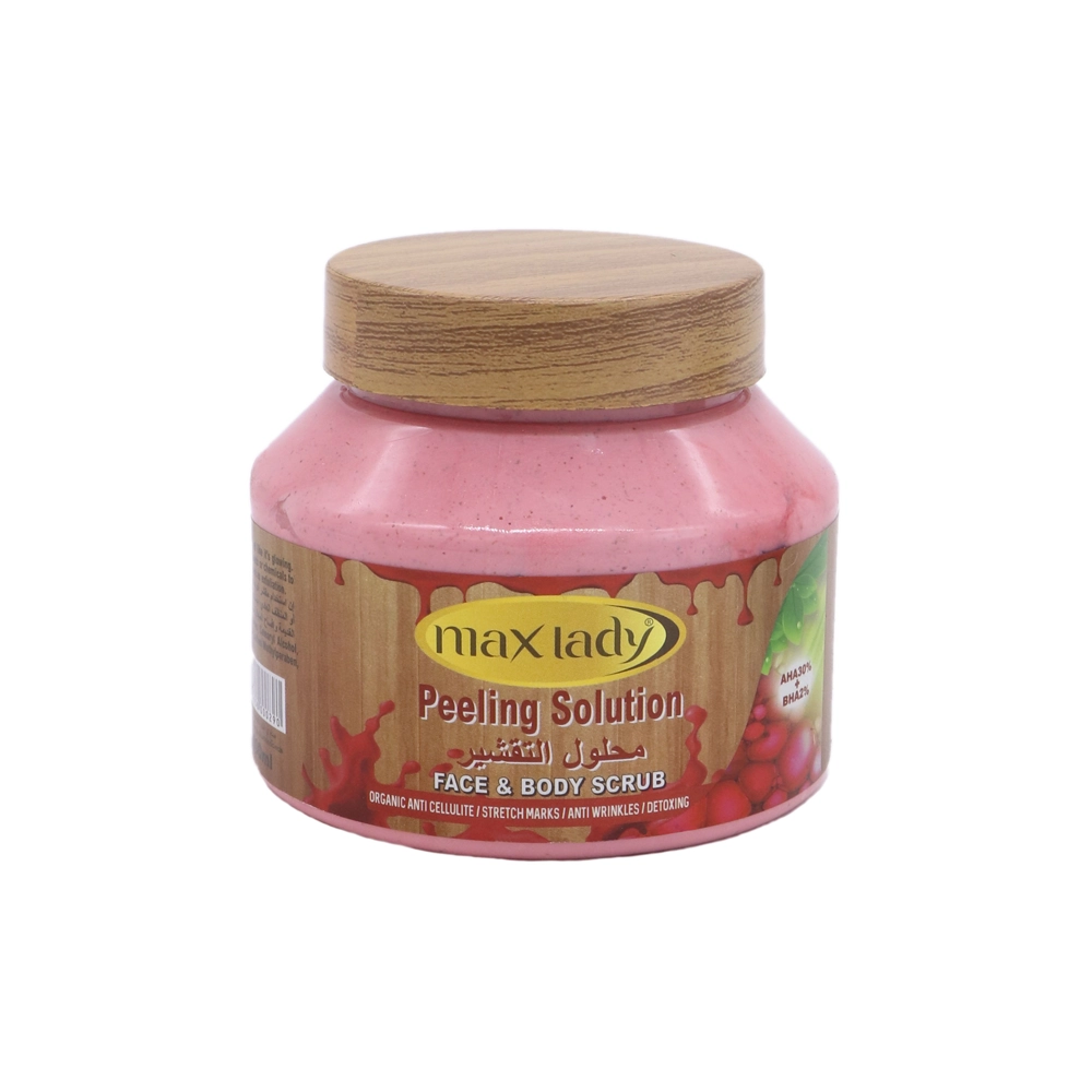اسکراب صورت و بدن مدل Peeling Solution مکس لیدی